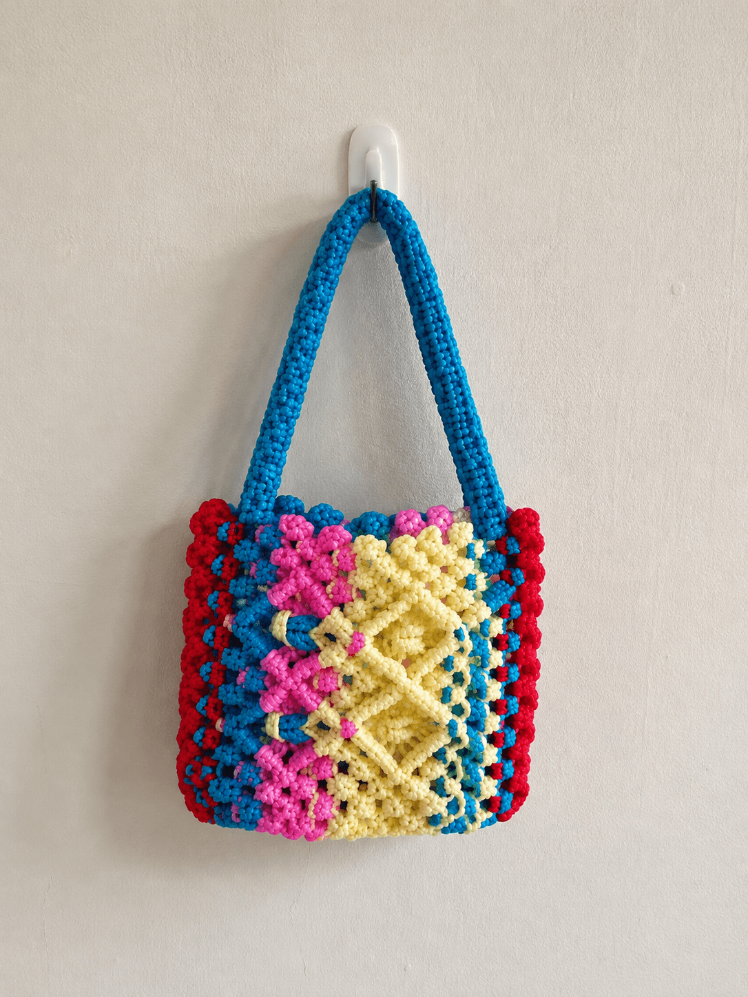 Handmade bags & accessories — Multicolour Mini Crochet Bag