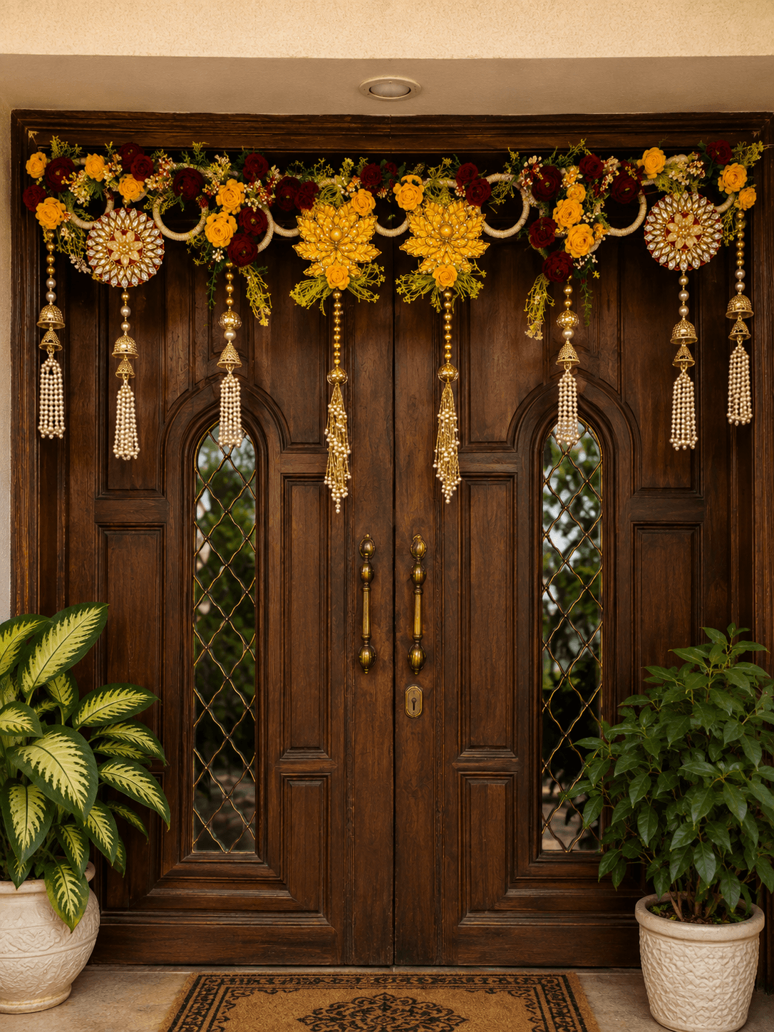 Royal Floral Pearl Bandhanwar — media 1 of 2