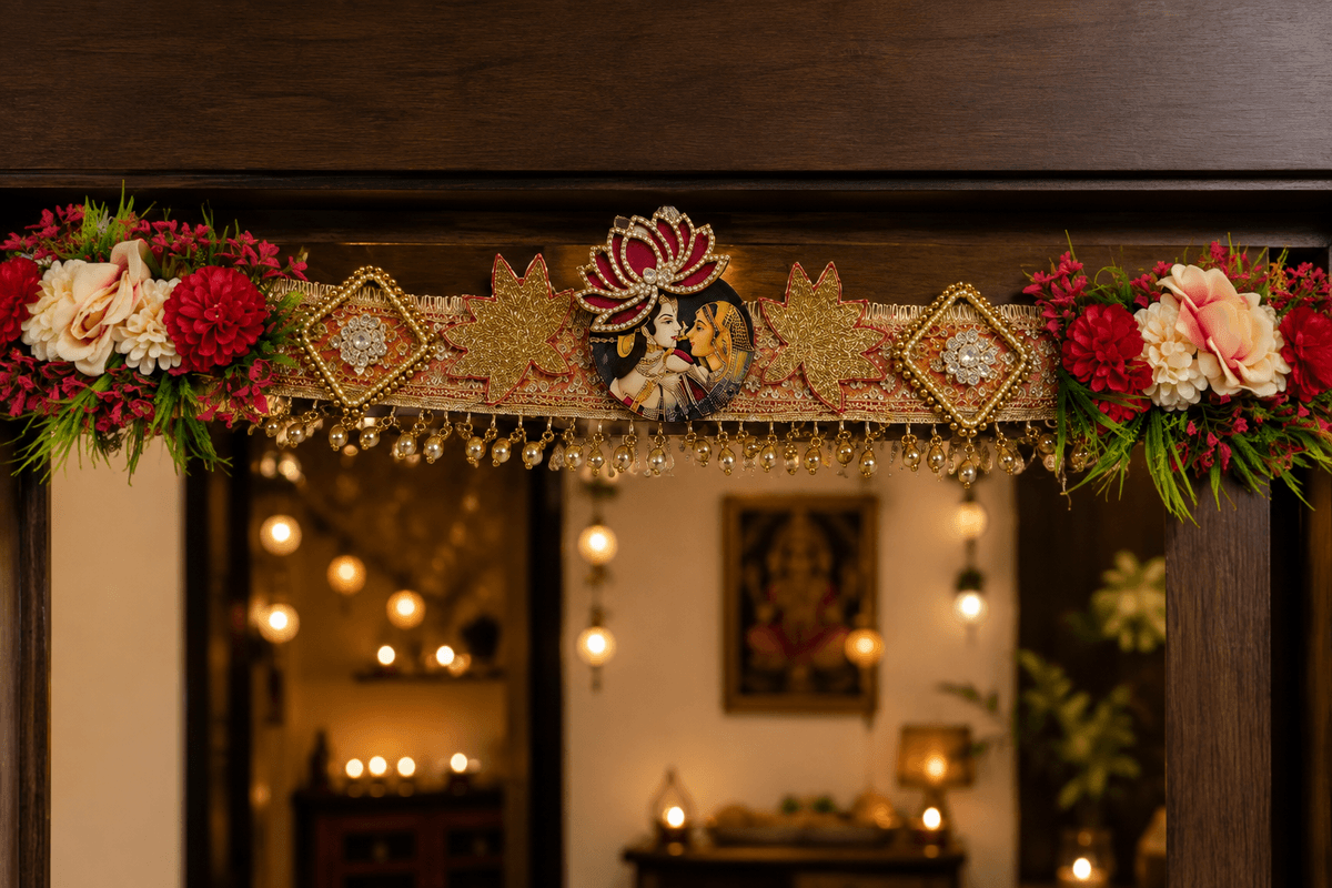 Royal Radha Krishna Floral Bandhanwar — media 1 of 2